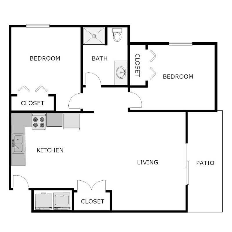 Floor Plans Rock Avenue Apartments Viroqua, WI A PRE/3 Property