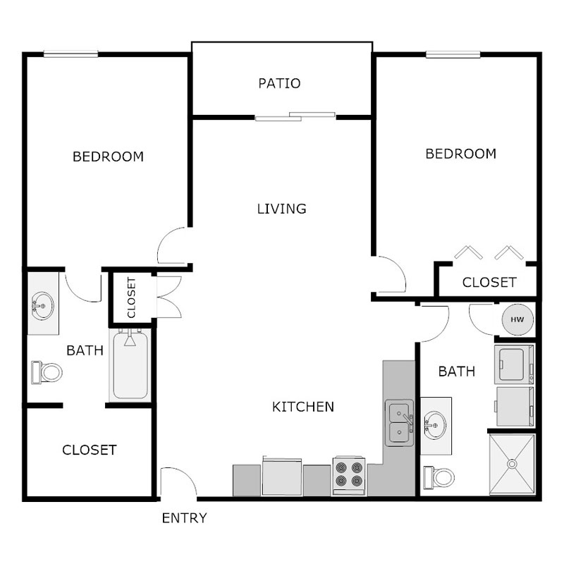 Floor Plans - Rock Avenue Apartments - Viroqua, WI - A PRE/3 Property